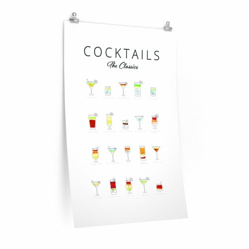 Cocktails Art Poster Decor