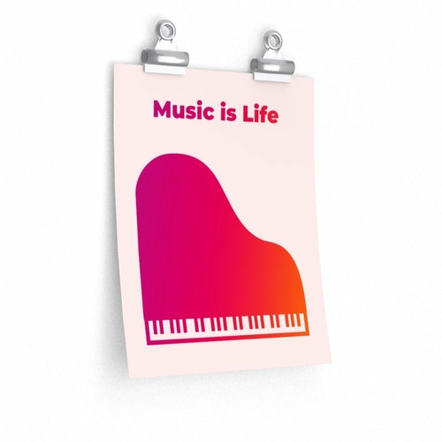 Music is Life Poster Room Decor